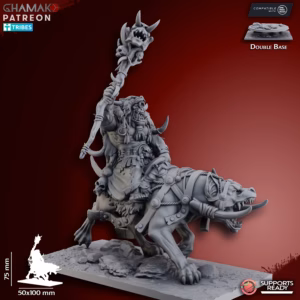 Grey Waste Shaman on Wargh | Orcs of the Howling Steppes