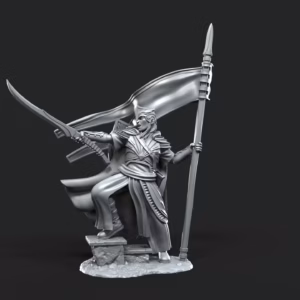 Banner, on foot | Galanthir Elves
