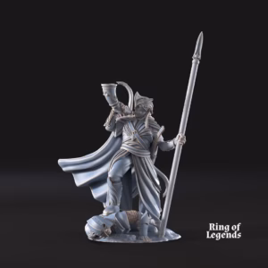 Warrior with horn and spear | Galanthir Elves