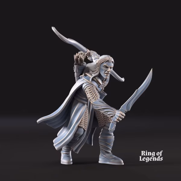 forest guardian captain bow and sword galanthir elves 2