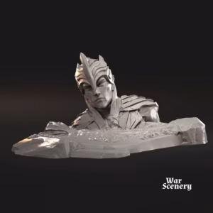 Hill with giant elf statue | Scenery